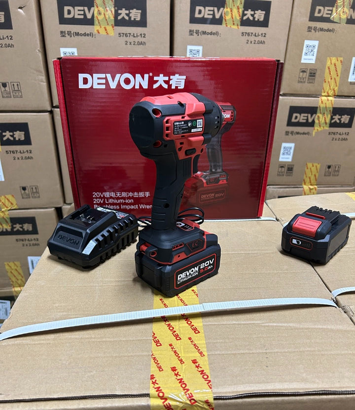 大有DEVON 充電扳手(鋰20V)(500N.M) 5765-Li-20 【淨機】 Devon 大有