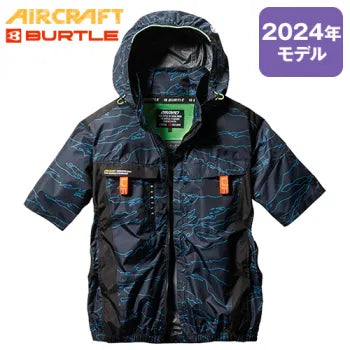 💥{Direct delivery from Japan} In stock BURTLE Air Craft 2024 new work AC2026 [Spring and Summer] Aircraft Side Fan AC Short Sleeve Jacket [Unisex] 