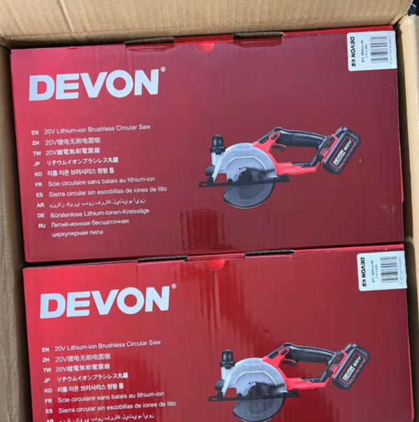 新品DEVON大有鋰電電圓鋸充電式手提鋸切割機電鋸木工小型5835 Devon 大有