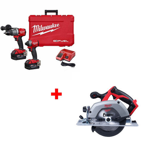 美行MILWAUKEE M18 FUEL 2-TOOL 5.0AH*2組合套裝+ M18 18V CIRC SAW（預購15-20日） MILWAUKEE美沃奇（美行）