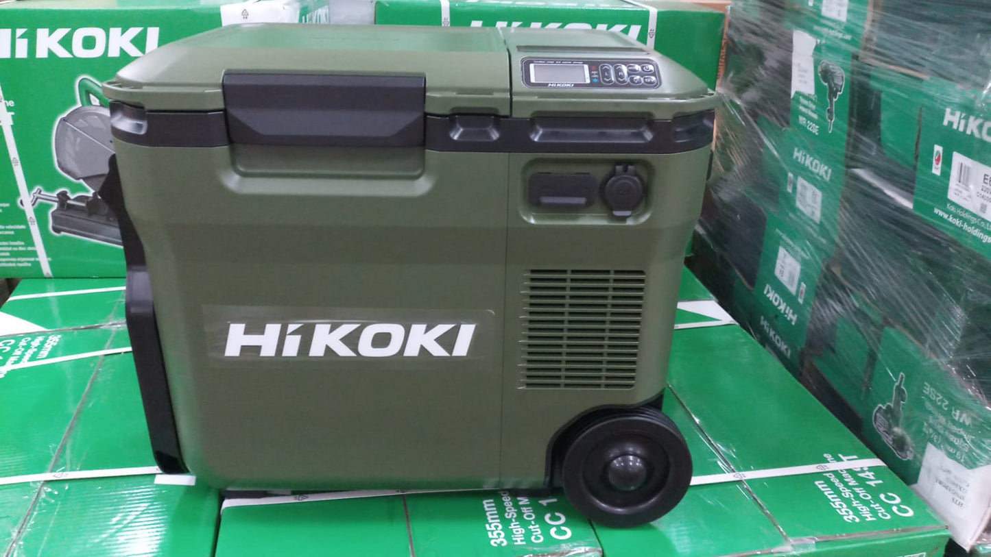 Japan limited edition HiKOKI 18V wireless heating and cooling military green. UL18DC mini refrigerator (in stock)