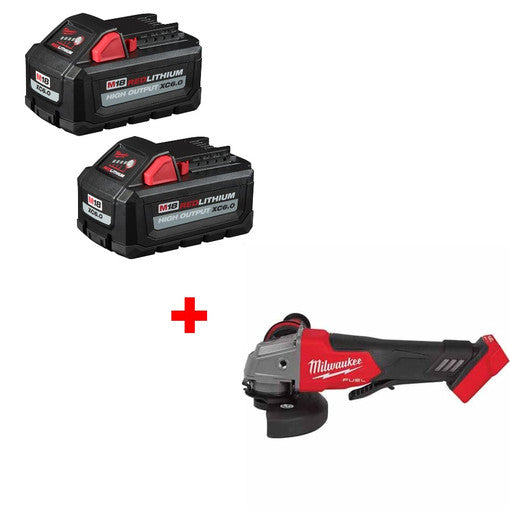 Milwaukee  M18 XC6.0電池* 2PK+ 馬刀鋸/磨機/羅機/3/8" 衝擊扳手（淨機）現貨 MILWAUKEE美沃奇（美行）