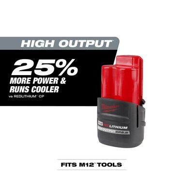 Milwaukee M12 紅鋰高輸出 CP2.5 電池 2 件裝 MILWAUKEE美沃奇（美行）