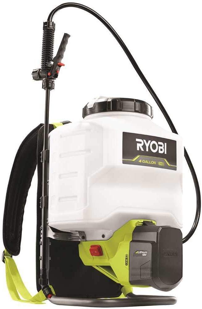 新品美國RYOBI ONE+ 18V 無繩電池 4 加侖2.0 Ah*1電池充電器的背包式噴霧器(預購15-25日） RYOBI 良明（美行）