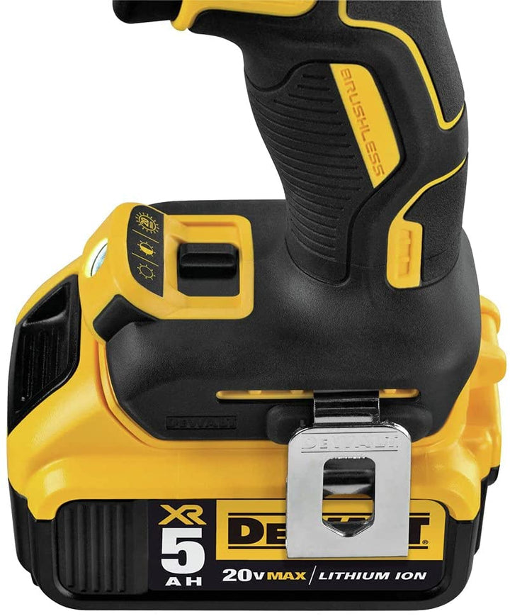 美行得偉DEWALT 20V MAX XR 電鑽無刷,3 段速度雙電5.0AH套裝（預購10-15日） DEWALT得偉（美行）