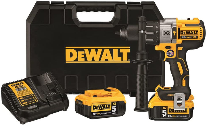 美行得偉DEWALT 20V MAX XR 電鑽無刷,3 段速度雙電5.0AH套裝（預購10-15日） DEWALT得偉（美行）