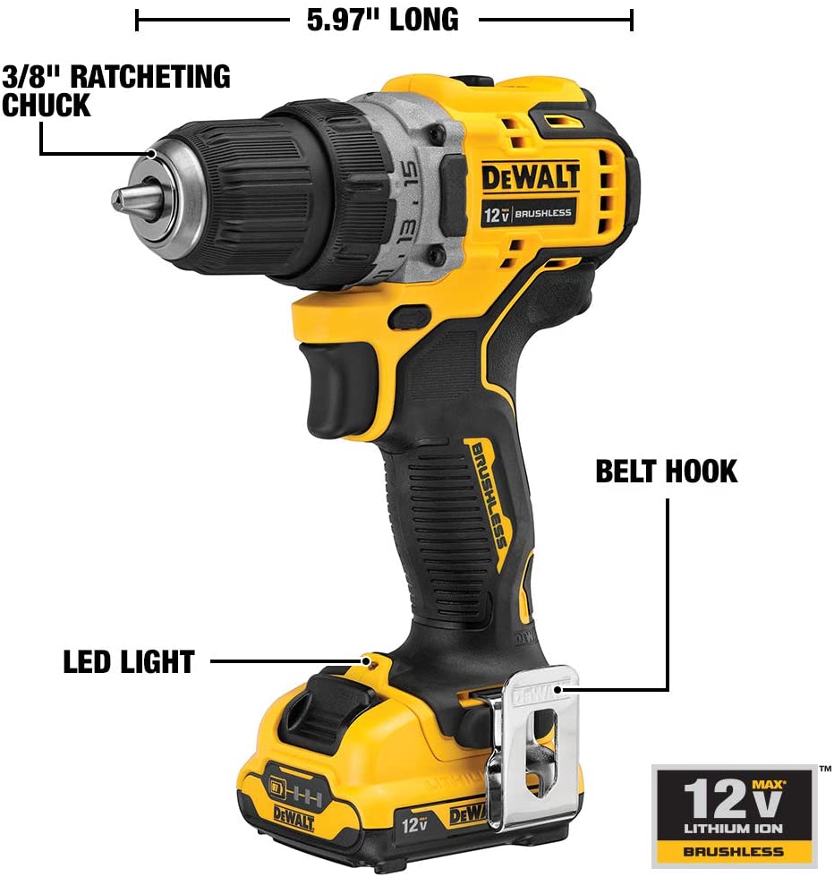 美國美行得偉DEWALT XTREME 12V MAX 無線電鑽組合套裝（現貨） DEWALT得偉（美行）