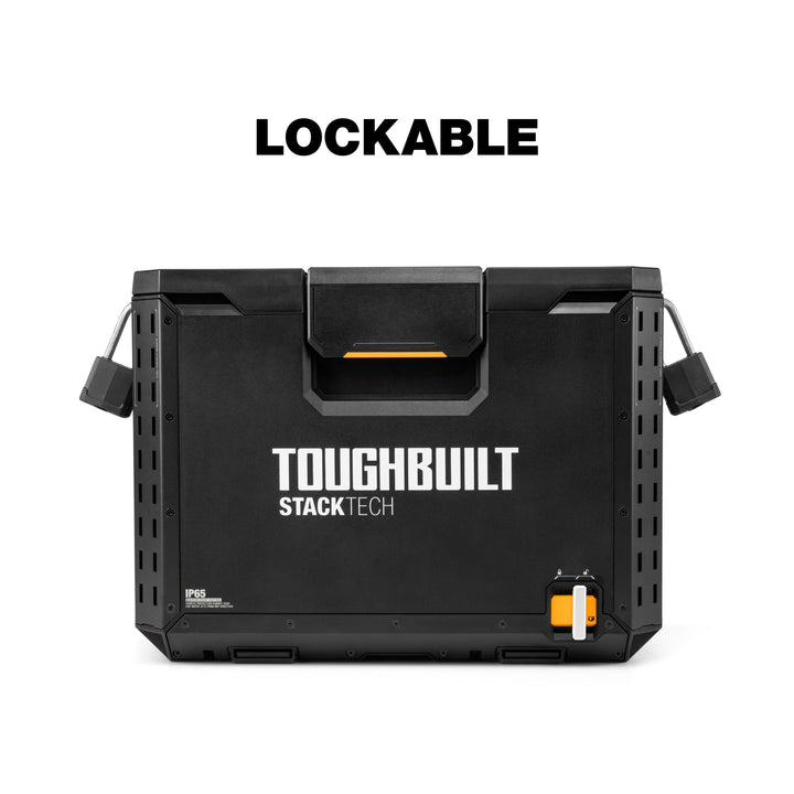 TOUGHBUILT STACKTECH XL 21 吋黑色塑膠可上鎖工具箱 豐業五金裝飾工程有限公司