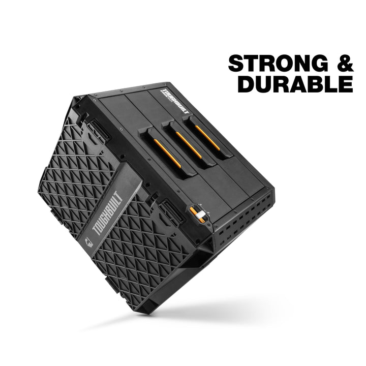 TOUGHBUILT STACKTECH XL 21 英吋滾珠軸承 3 抽屜黑色塑膠工具箱 TOUGHBUILT