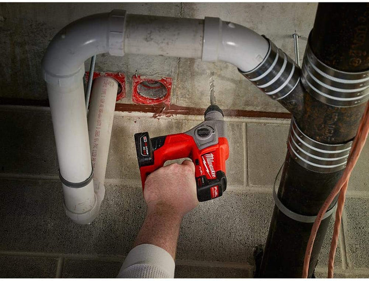 美版Milwaukee M12 FUEL 2416-21XC 12v無刷無繩 5/8 英寸 SDS-Plus 旋轉錘單電4.0AH*1套裝（新品預購） MILWAUKEE美沃奇（美行）