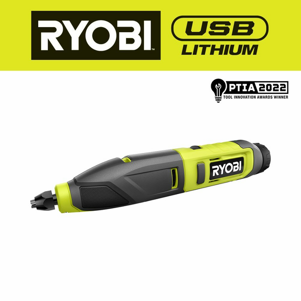 新款Ryobi USB 鋰電 Carver 4V RPC4-120G 2.0Ah*1套裝（美國美行）現貨獨家發售 RYOBI 良明（美國）