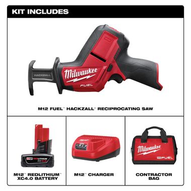 Milwaukee M12 FUEL HACKZALL 往復鋸套裝+M12 REDLITHIUM™ HIGH OUTPUT™ XC5.0 *1（現貨發售） MILWAUKEE美沃奇（美行）