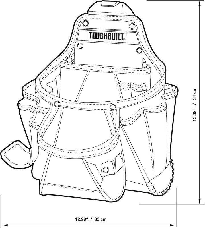 TOUGHBUILT正品大號木工快掛多功能工具袋螺絲包TB-CT-01 TOUGHBUILT