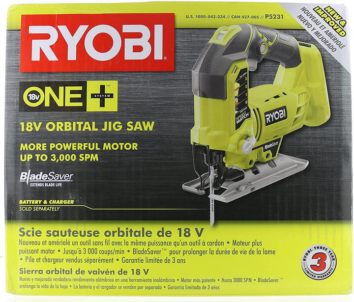 RYOBI 良明One+ P5231 18V 積梳 (不含電池,電動工具和T形木材切割刀片) RYOBI 良明（美行）