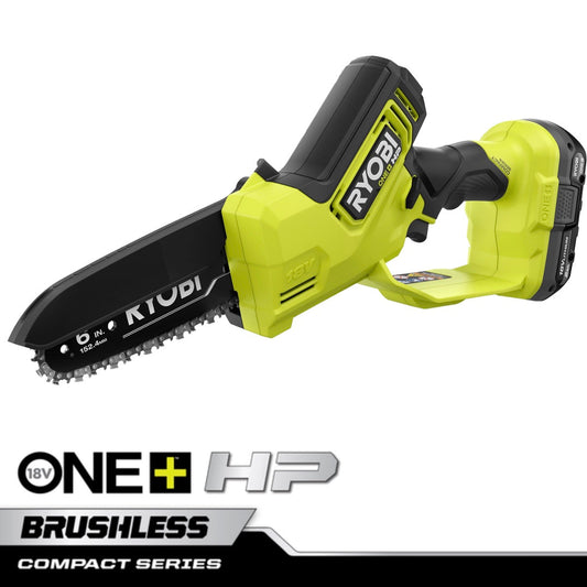 RYOBI 18V ONE+ HP 6" 緊湊型無刷修剪電鋸套裝 RYOBI 良明（美國）