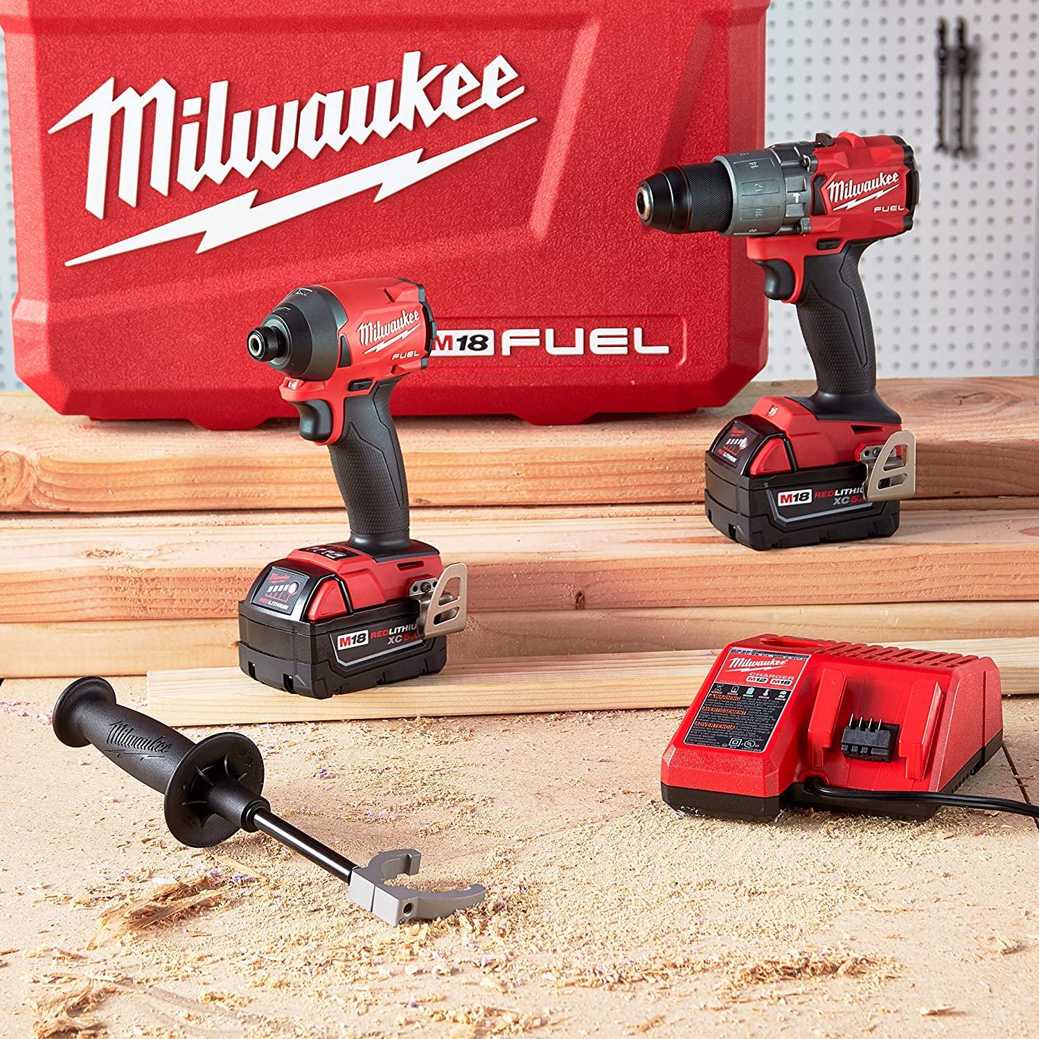 美沃奇Milwaukee Electric Tools 2997-22 電鑽/衝擊起子5.0AH*2套裝 MILWAUKEE美沃奇（美行）