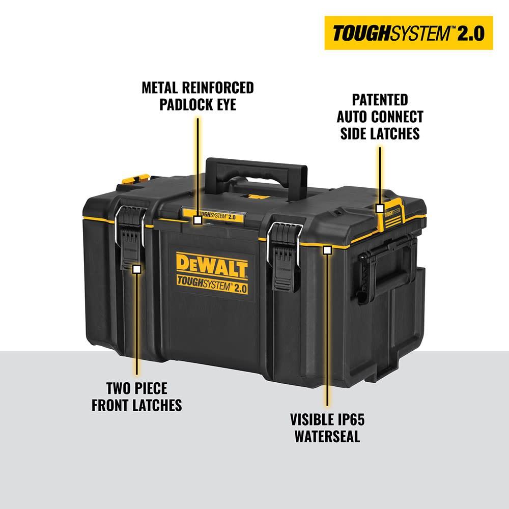 得偉DeWalt TOUGHSYSTEM 2.0 工具箱 DS300 Plastic Tool Box, 371 x 554 x 408mm DEWALT得偉（美行）