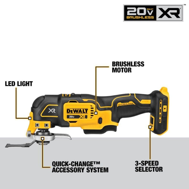 美行DeWalt新款 20V MAX XR® 3速無繩振盪多功能萬用寶工具套裝現貨 DEWALT得偉（美行）