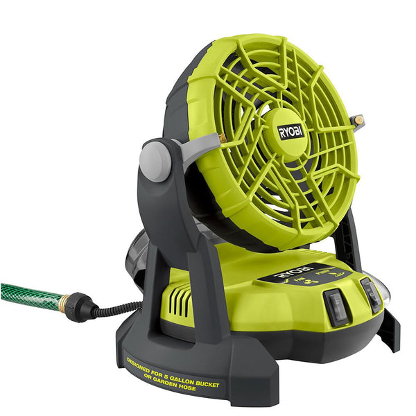 美國RYOBI 18 Volt ONE+ 便攜式鬥頂噴霧風扇（淨機） RYOBI 良明（美行）