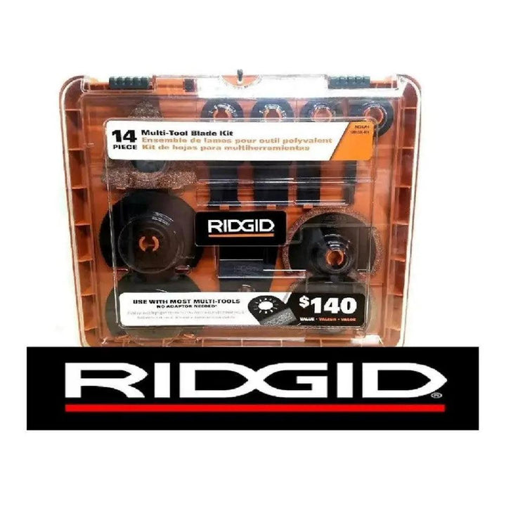 RIDGID里奇 14 件 Jobmax 多功能工具配件切割研磨刀片套件 Ac24j14 RIDGID里奇