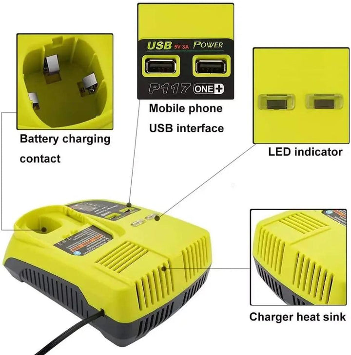 Ryobi良明18v電池充電器電池充電器 RYOBI 良明（美行）