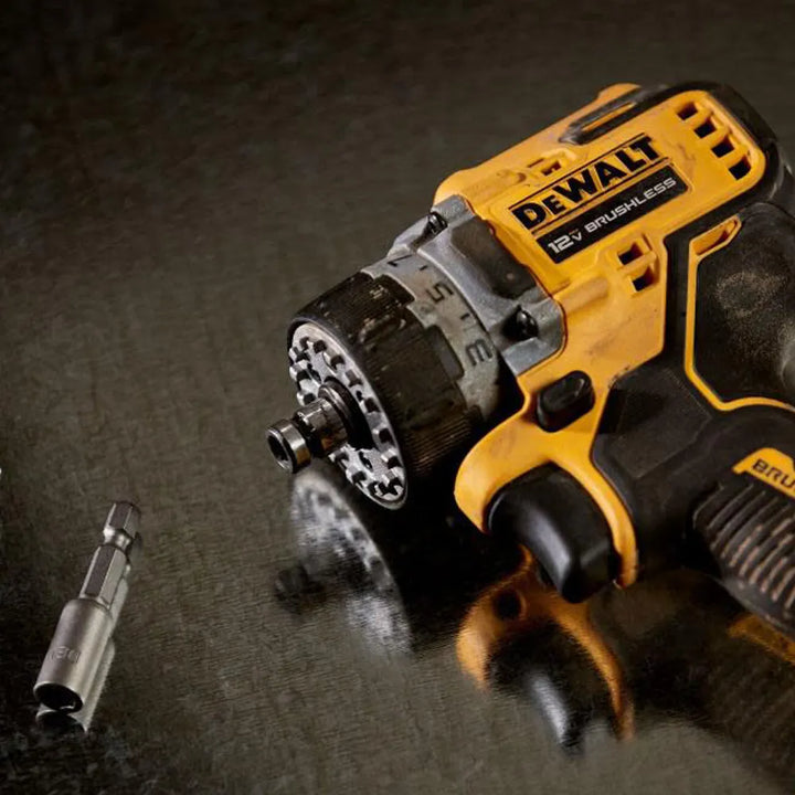 DEWALT DCD703D1 無刷無線緊湊型 5 合 1 電鑽電動螺絲起子 12V 鋰電動工具附電池充電器 DEWALT得偉（美行）