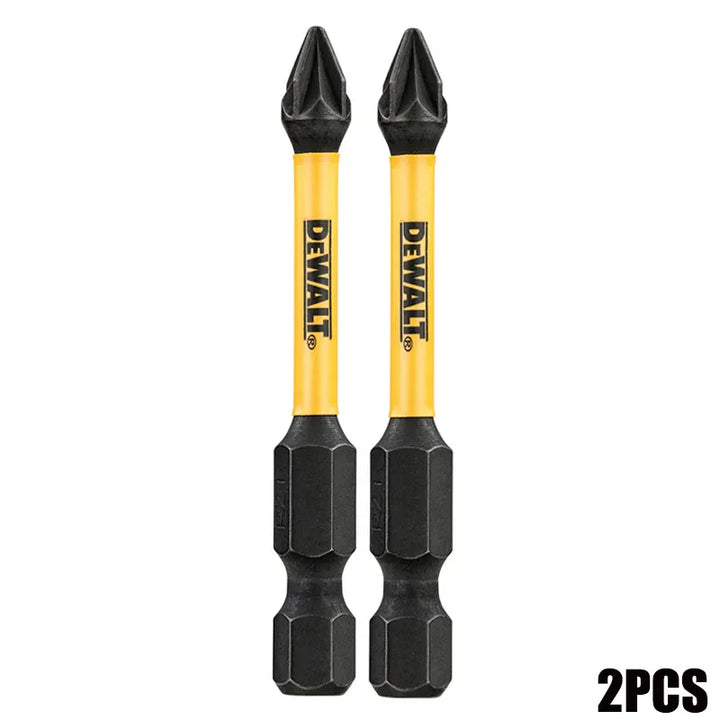 得偉 PH2 十字原廠 57MM 衝擊電動螺絲起子批頭高硬度鑽頭 2 件 Dewalt