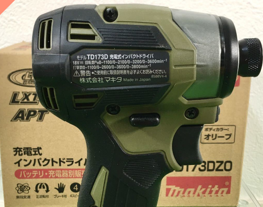 新款牧田 Makita 18V 日本製島內機無刷衝擊起子機TD173D（僅主機●橄欖綠） Makita