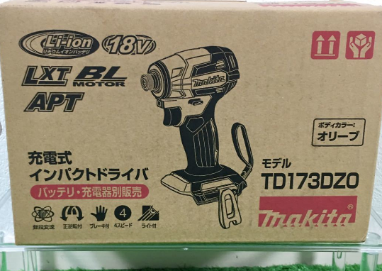 新款牧田 Makita 18V 日本製島內機無刷衝擊起子機TD173D（僅主機●橄欖綠） Makita