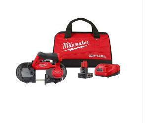 美行Milwaukee M12 FUEL 緊湊型帶鋸XC4.0AH*1套裝+M12 REDLITHIUM™ HIGH OUTPUT™ XC5.0 *1 MILWAUKEE美沃奇（美行）