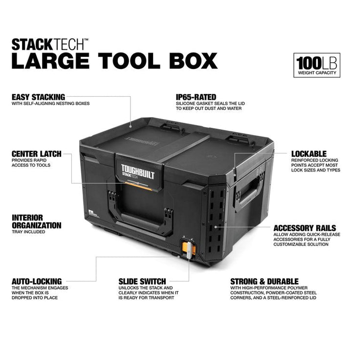 toughbuilt StackTech 大型工具箱TB-B1-B-50 toughbuilt