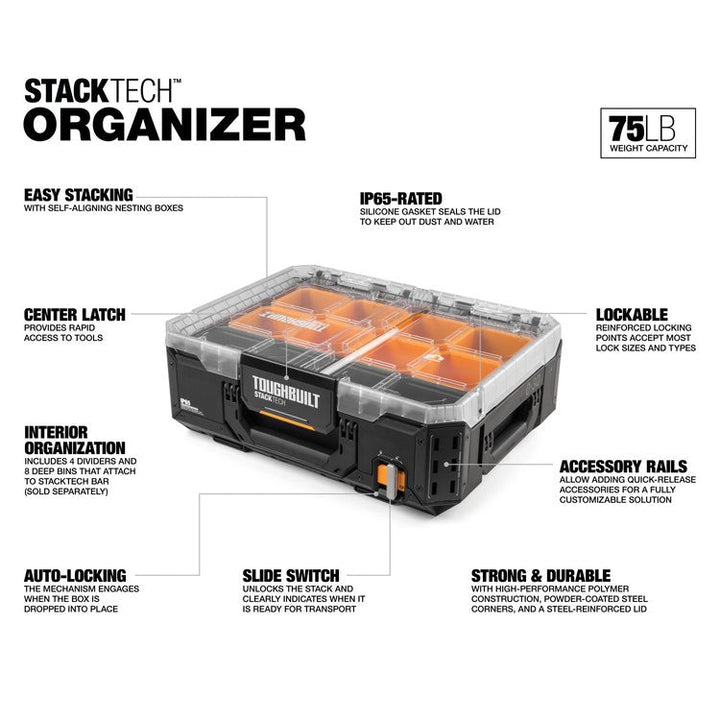 toughbuilt StackTech Organizer TB-B1-0-30 toughbuilt