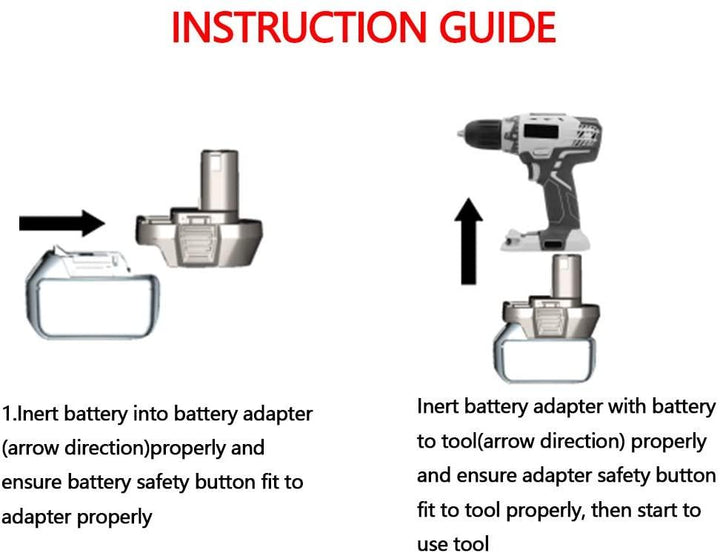 for Makita 18V Battery Adapter to Ryobi 18v One+ Works with Ryobi 18v One+ Tool RYOBI 良明（美國）