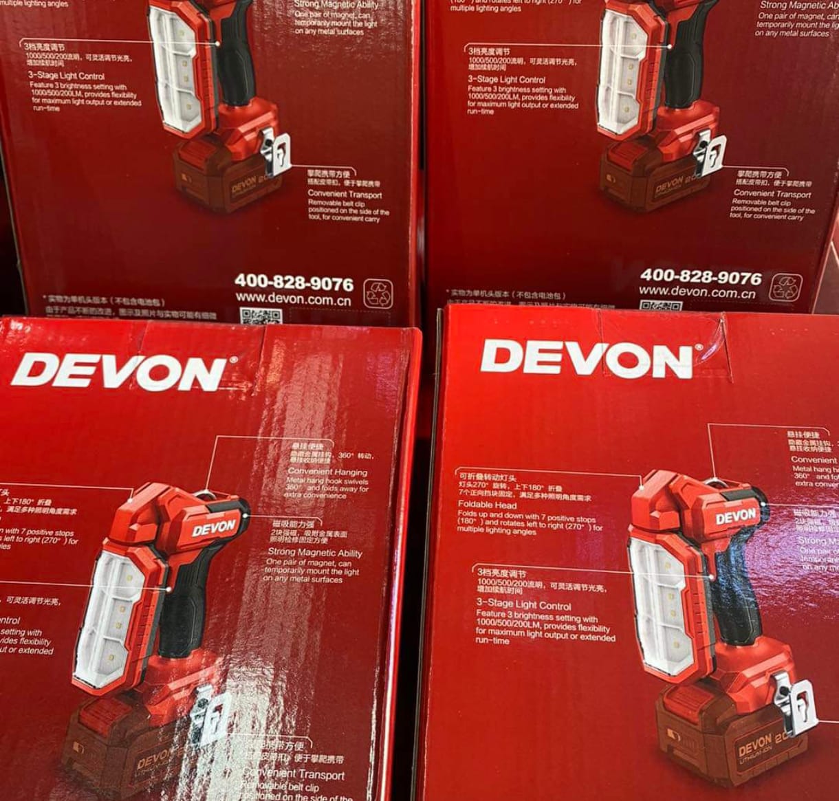 大有DEVON 摺疊檢修燈(鋰20V)(1000流明)(淨機) 5536-LI-20 大有DEVON