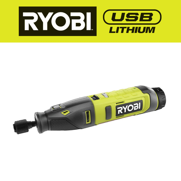 新款RYOBI USB Lithium Rotary Tool USB鋰電旋轉工具套裝-現貨發售 RYOBI 良明（美行）