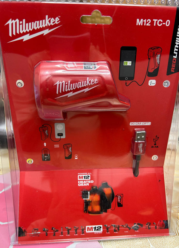 Milwaukee 美沃奇 M12-TC-0 電池轉換器全新 Milwaukee