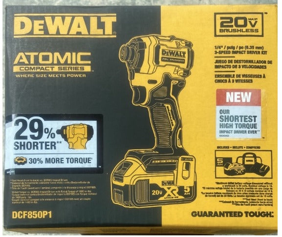 新上市🔥美國DEWALT DCF850新世代20V緊湊型起子機205Nm火熱預賣中 DEWALT得偉（美行）