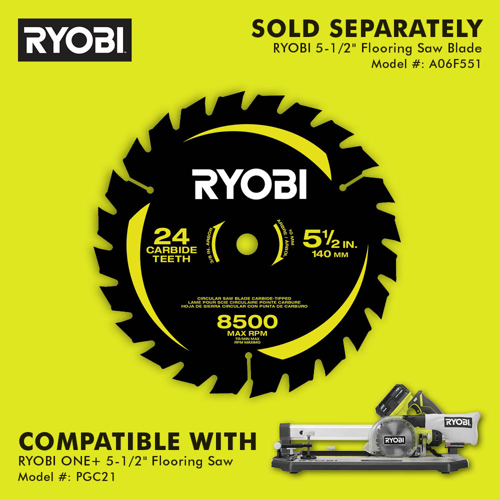 美行RYOBI 18V ONE+ 5-1/2" 地板鋸淨機（現貨發售） RYOBI 良明（美行）