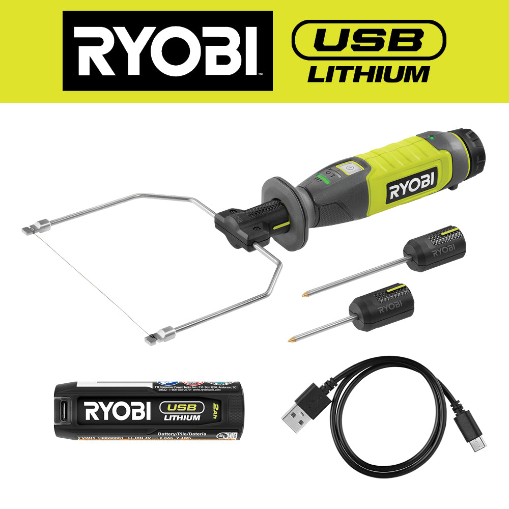 RYOBI USB 鋰泡棉切割機套裝 RYOBI