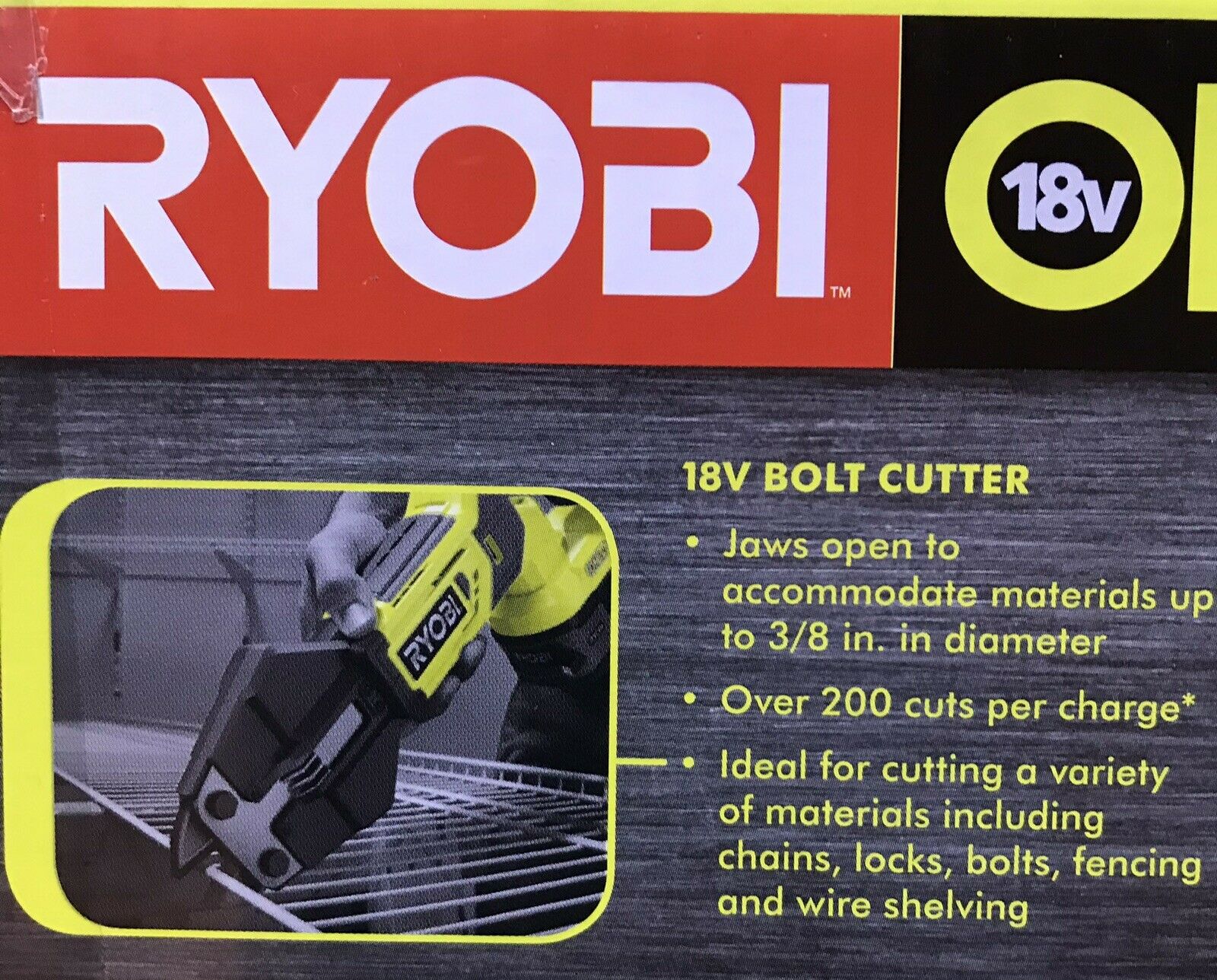 美國RYOBI P592 18v ONE+ 無繩斷線鉗（僅工具）預購15個工作日 RYOBI 良明（美行）