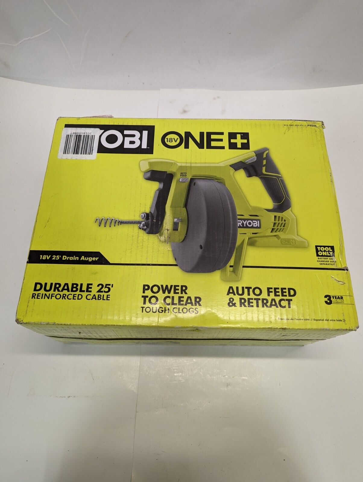 Ryobi  18V ONE+ 排水螺旋鑽（僅限工具） RYOBI