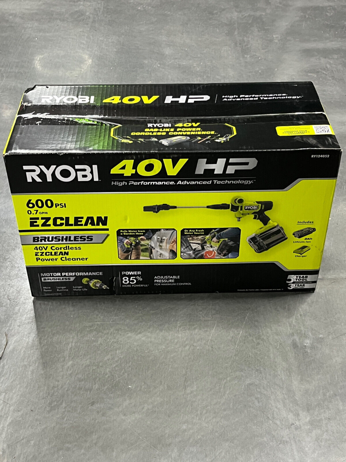 Ryobi 40V HP 600 psi EZ Clean Power Cleaner 無刷水槍套裝 Ryobi 40V