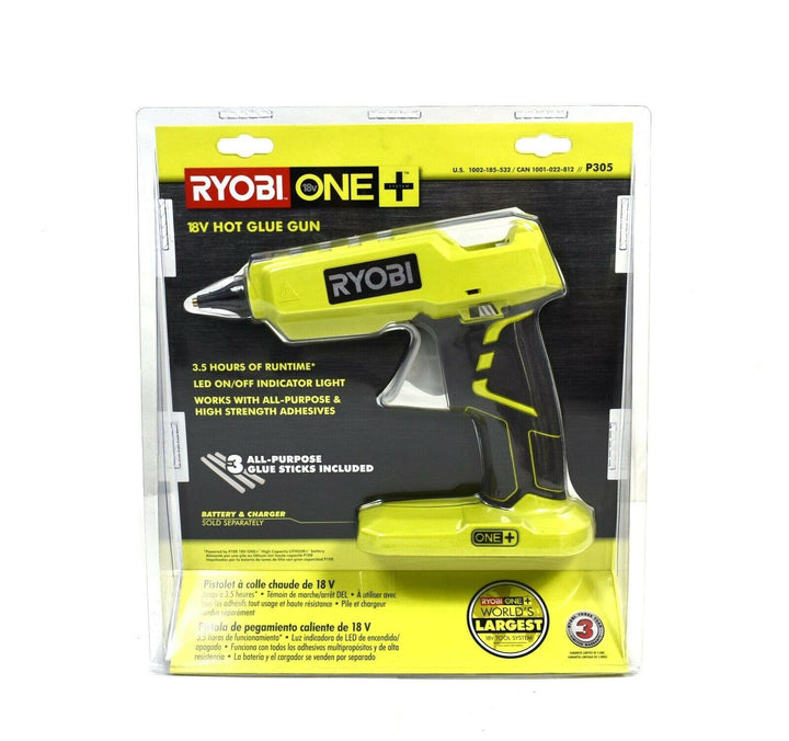 RYOBI 無繩全尺寸膠槍 18V 帶 3 個膠棒（僅限工具）P305 RYOBI 良明（美行）