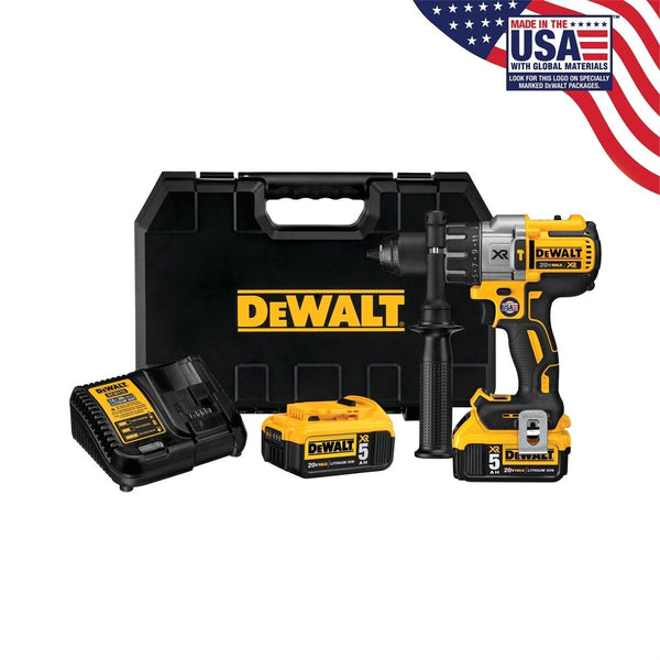 美行得偉DEWALT 20V MAX XR 電鑽無刷,3 段速度雙電5.0AH套裝（預購10-15日） DEWALT得偉（美行）