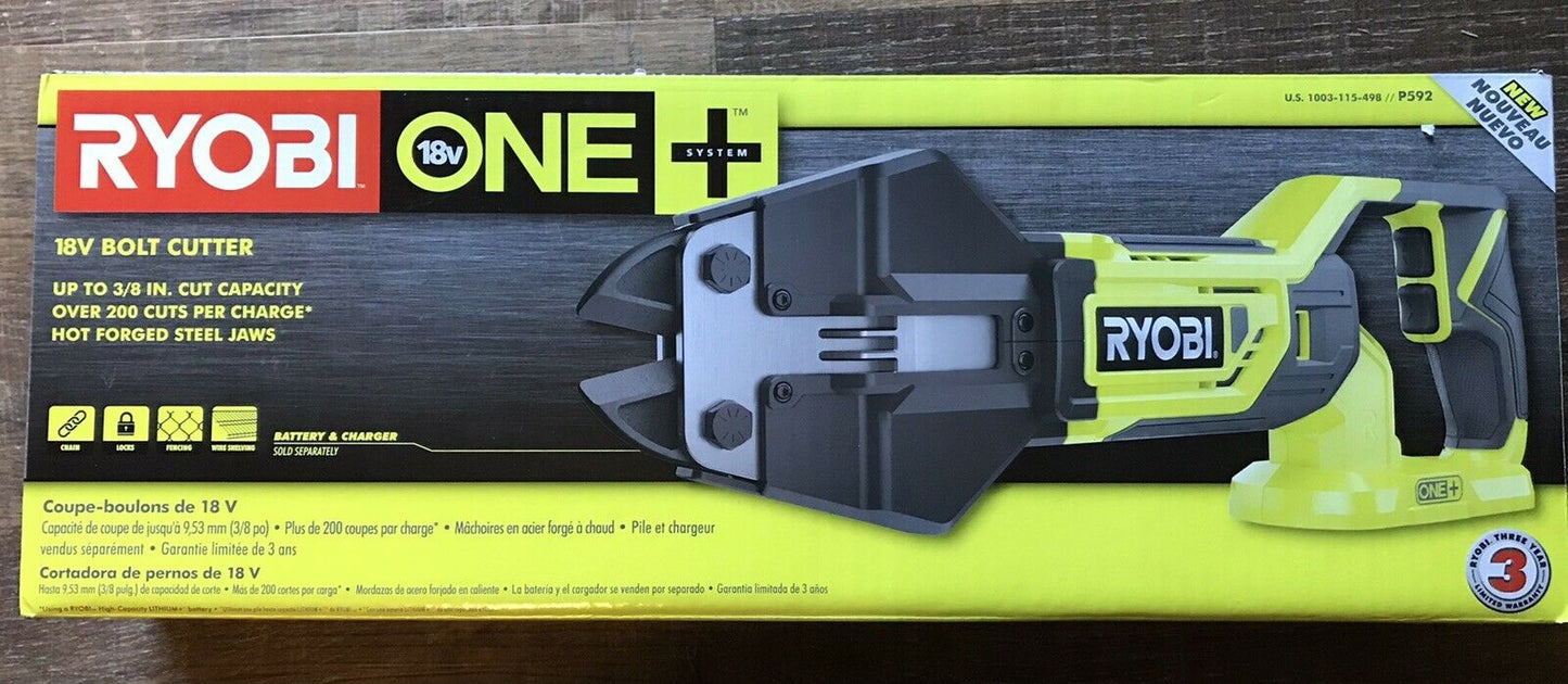 美國RYOBI P592 18v ONE+ 無繩斷線鉗（僅工具）預購15個工作日 RYOBI 良明（美行）