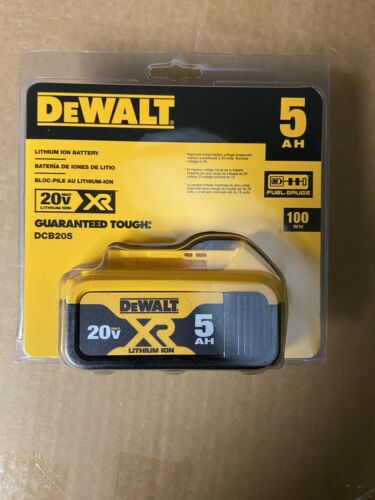 美國得偉 DEWALT 20V Max XR超鋰電電池(5.0Ah) DCB205（墨西哥製造） DEWALT得偉（美行）