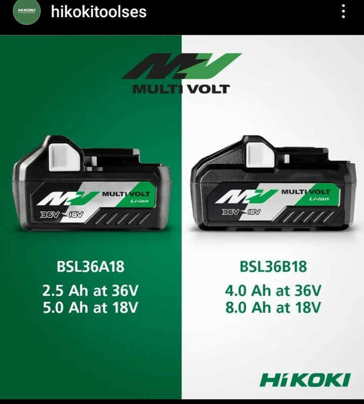 HiKOKI  36V 8.0Ah - 4.0Ah 多伏特電池 HiKOKI