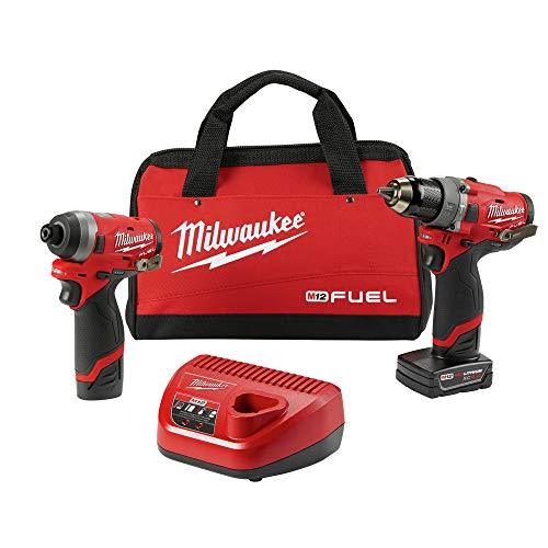 Milwaukee M12 fuel 2 件套 - 1/2" 鎚鑽和 1/4" 衝擊套裝（現貨） Milwaukee(US）