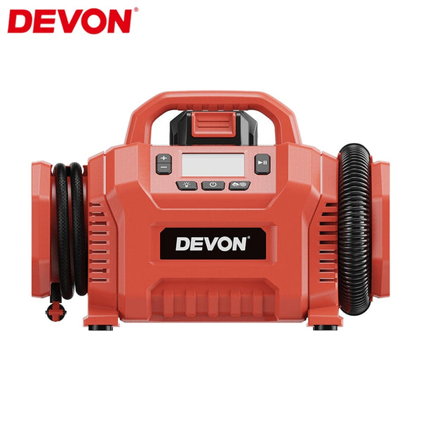 DEVON 電動氣泵 160PSI 快速充氣便攜式無線輪胎充氣機空氣壓縮機 DEVON